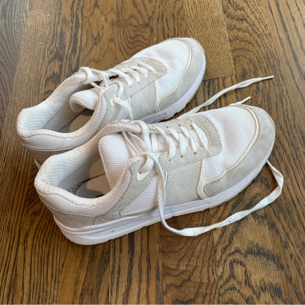 H&M White/Beige Lightweight Sneakers, 8